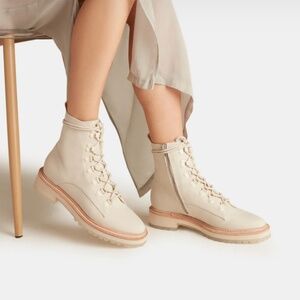 Dolce Vita Whitny Boots in Sandstone Canvas